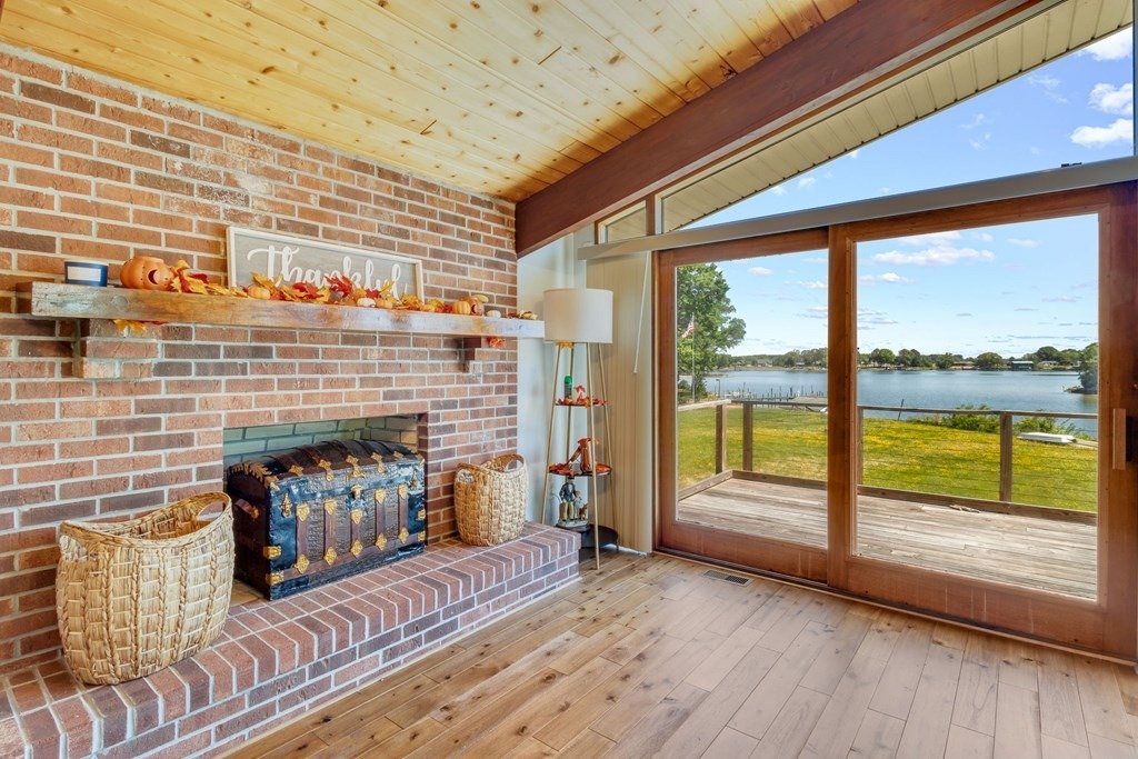 Brick Fireplace Closeup